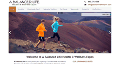 Desktop Screenshot of abalancedlifeexpos.com