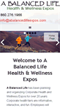 Mobile Screenshot of abalancedlifeexpos.com